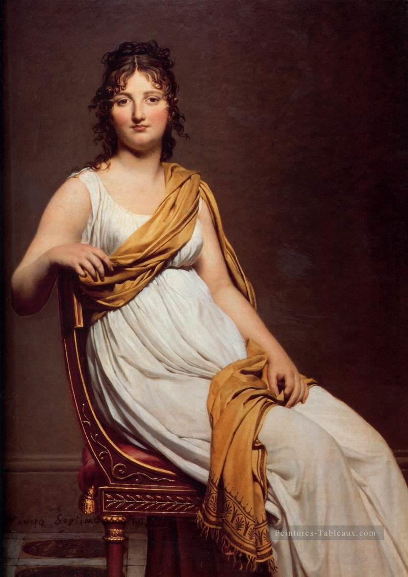 Madame Raymond de Verninac néoclassicisme Jacques Louis David Peintures à l'huile